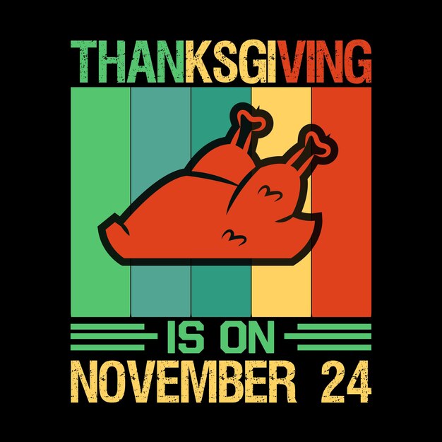 Thanksgiving tshirt design