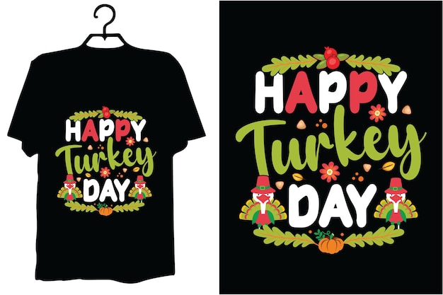 ベクトル 感謝祭の t シャツのデザイン