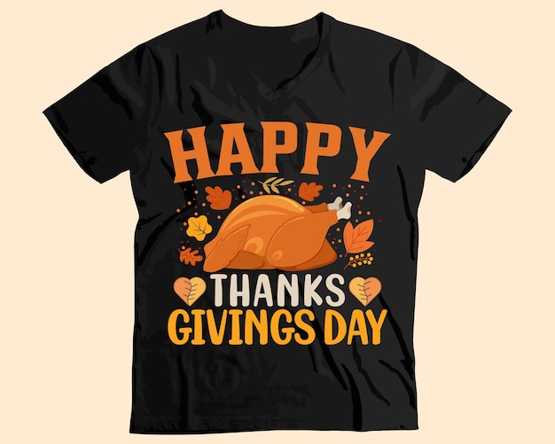 Vettore maglietta del ringraziamento per riunioni di famiglia e feste di tacchino