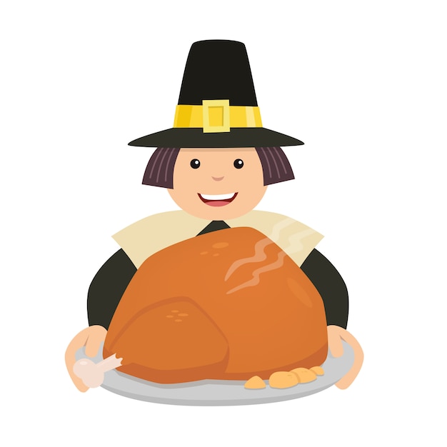 Vector thanksgiving turkey