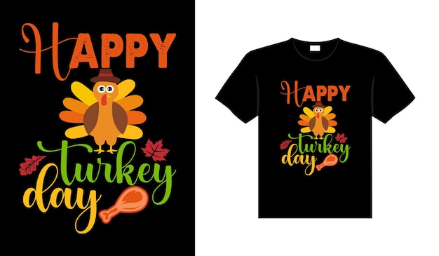 Thanksgiving typografie t-shirtontwerp of happy thanksgiving vector posterontwerp