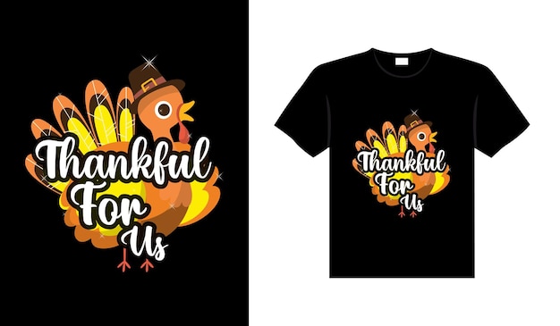 Thanksgiving typografie t-shirtontwerp of happy thanksgiving vector posterontwerp