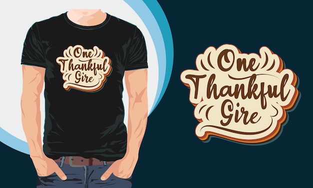 Vector thanksgiving typografie t-shirtontwerp