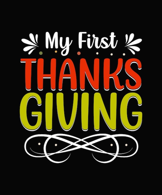 Thanksgiving typografie T-shirtontwerp