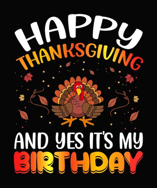 Thanksgiving-typografie voor uniek t-shirtontwerp