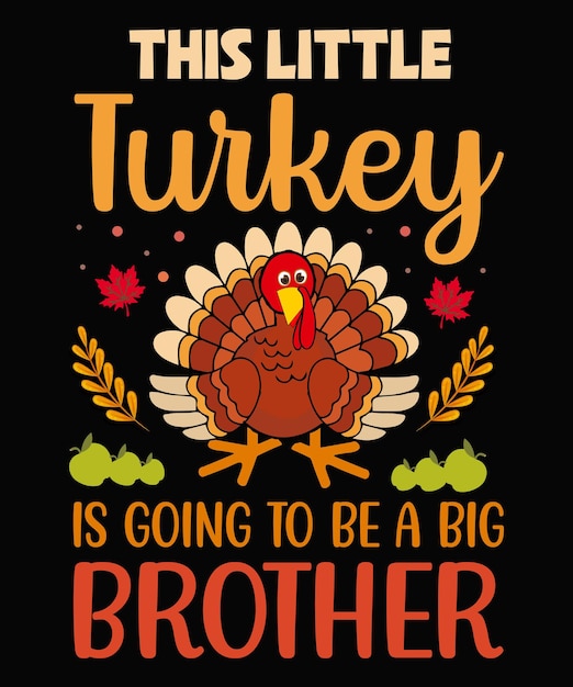 Thanksgiving-typografie voor uniek t-shirtontwerp