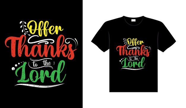 Thanksgiving typography t-shirt design or Happy thanksgiving vector poster design