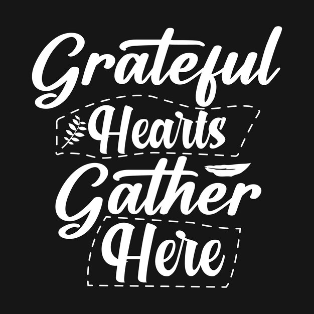 thanksgiving vector typography t shirt design