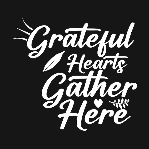 thanksgiving vector typography t shirt design