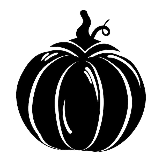 thanksgiving whole pumpkin silhouette