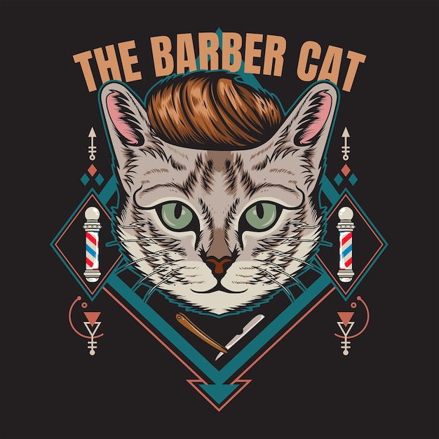 The barber cat