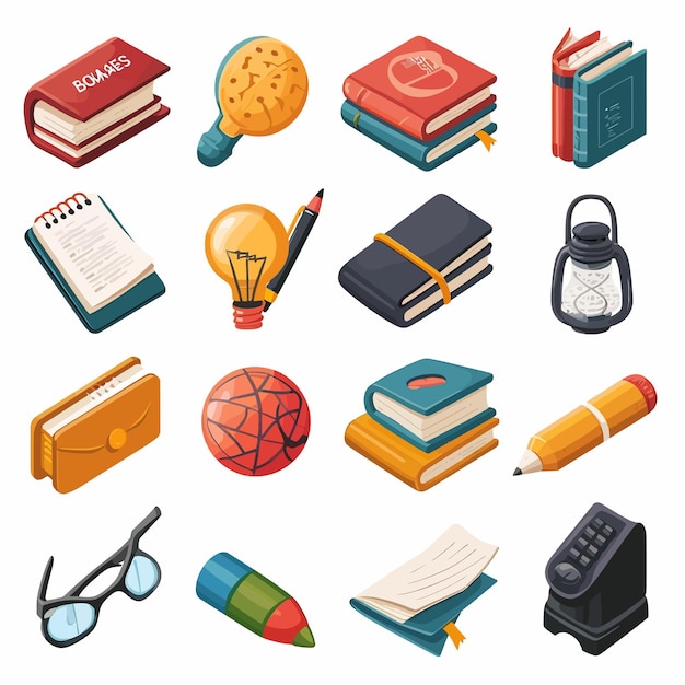 The_education_icon_bundle_set_vector