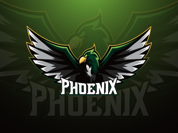 Вектор Логотип green phoenix esport