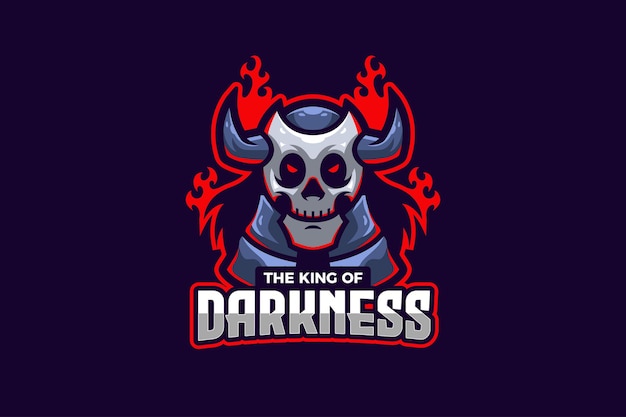 The King Of Darkness E-sport 로고 템플릿