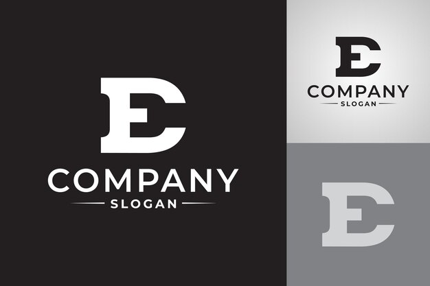 Вектор Логотип для компании и это буква e