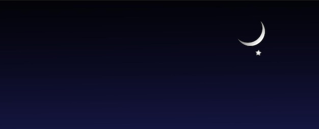 Вектор Луна рядом с венерой на голубом фоне