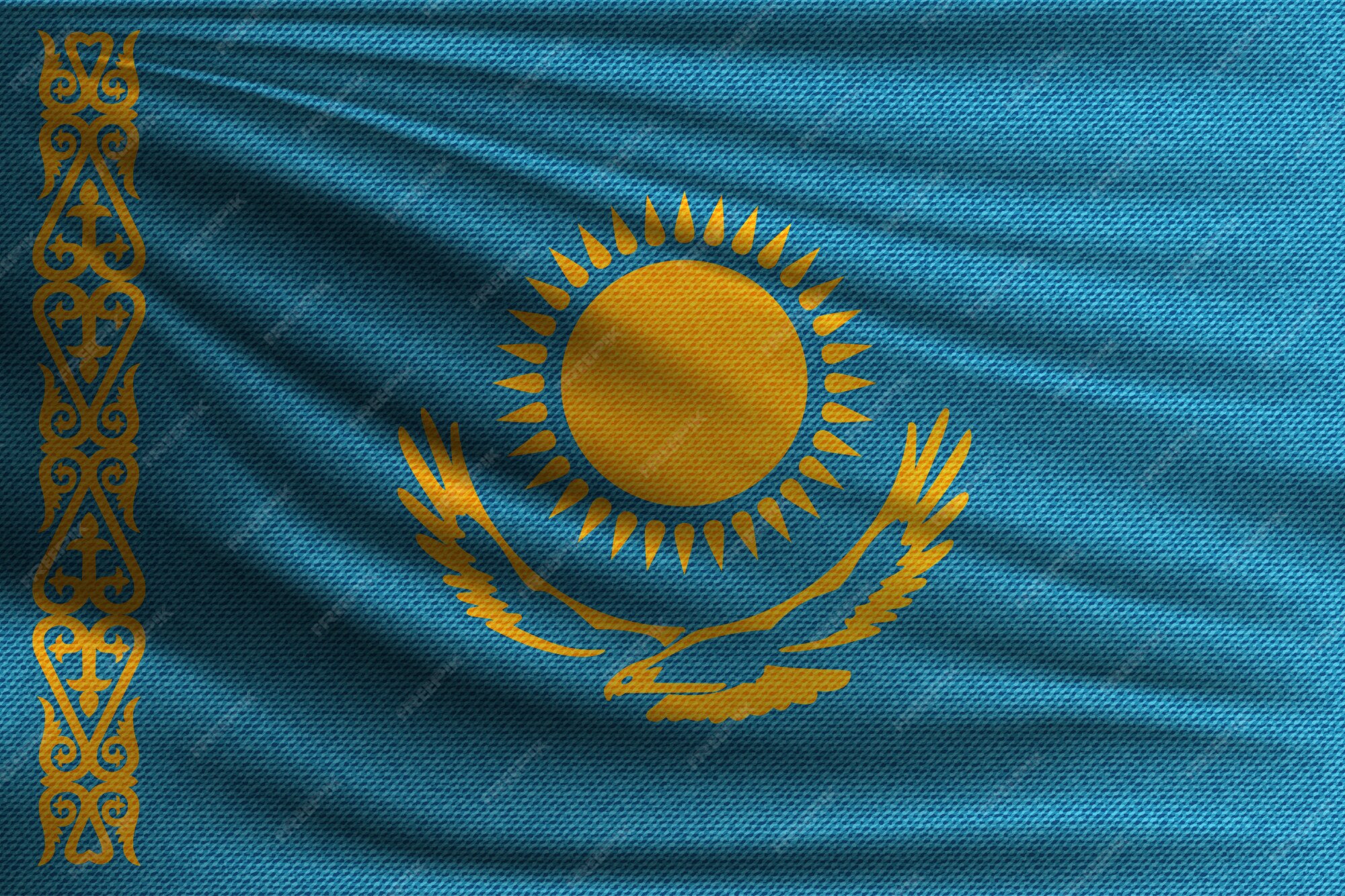 Флаг Казахстана вектор