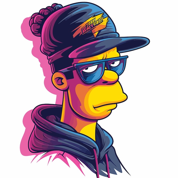 The_Simpsons_Bartman_vector_illustration (Иллюстрация Симпсонов и Бартмана)