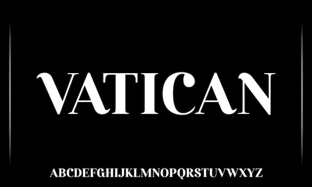 ベクトル バチカンは白文字で書かれたフォントです。