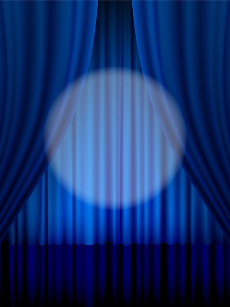 Vector theater curtain