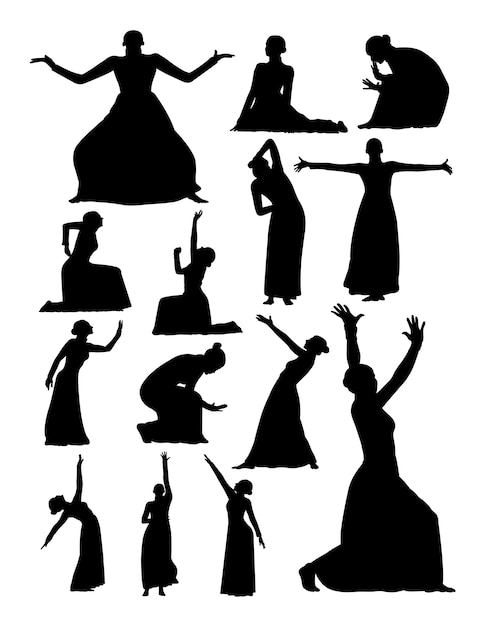 Theater en opera silhouet