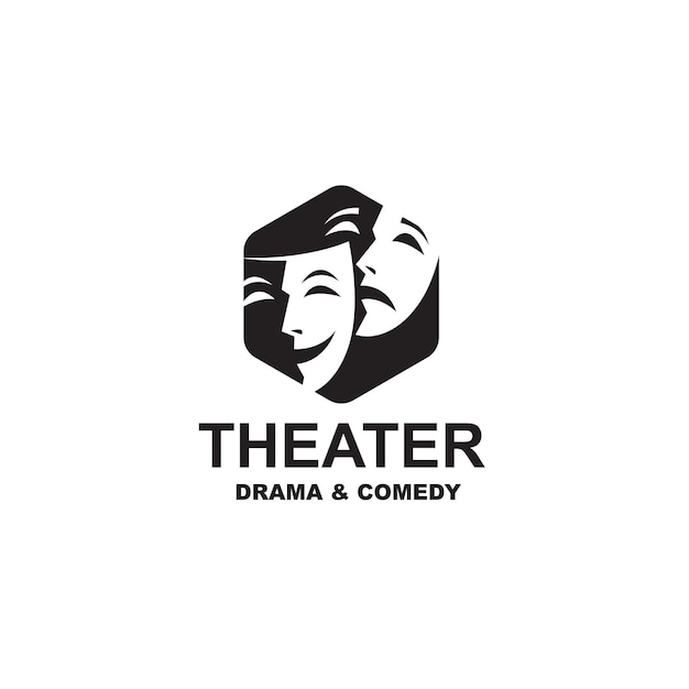 Vector theatrale maskers icoon