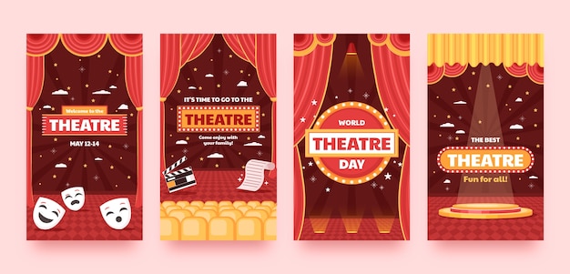 Vector theatre template design