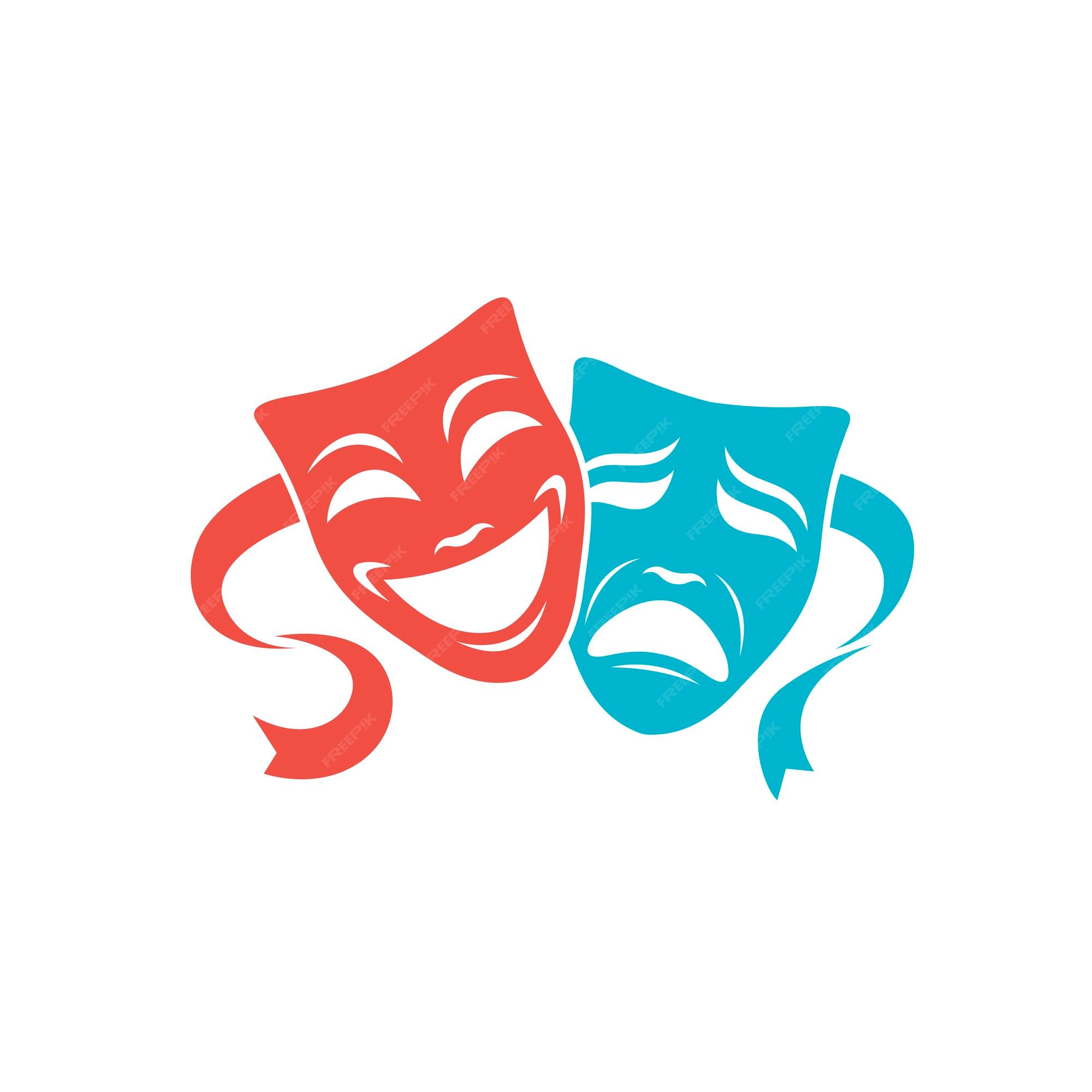 theatre logo masks