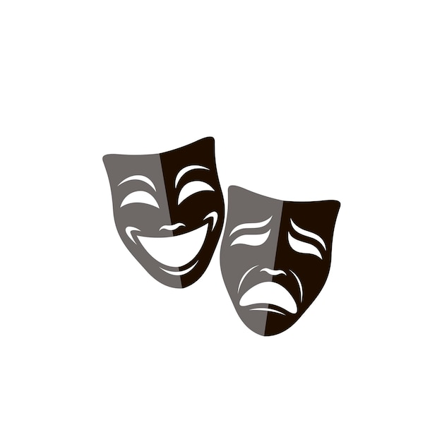 theatrical masks set