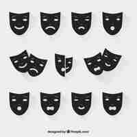 Vector theatrical masks