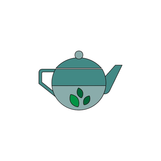 theepot vector type icoon