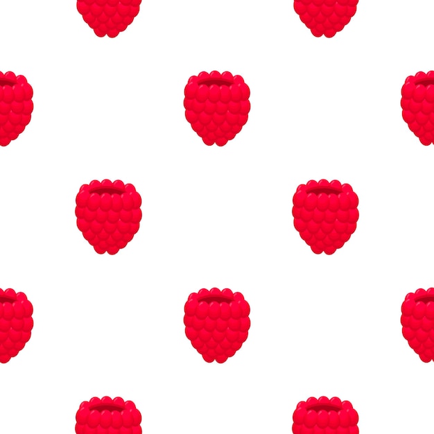 Theme big colored seamless red raspberry