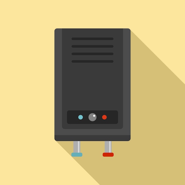 Thermal boiler icon Flat illustration of thermal boiler vector icon for web design