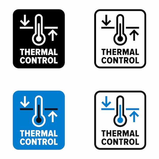 Thermal control system, engineering and technology information sign