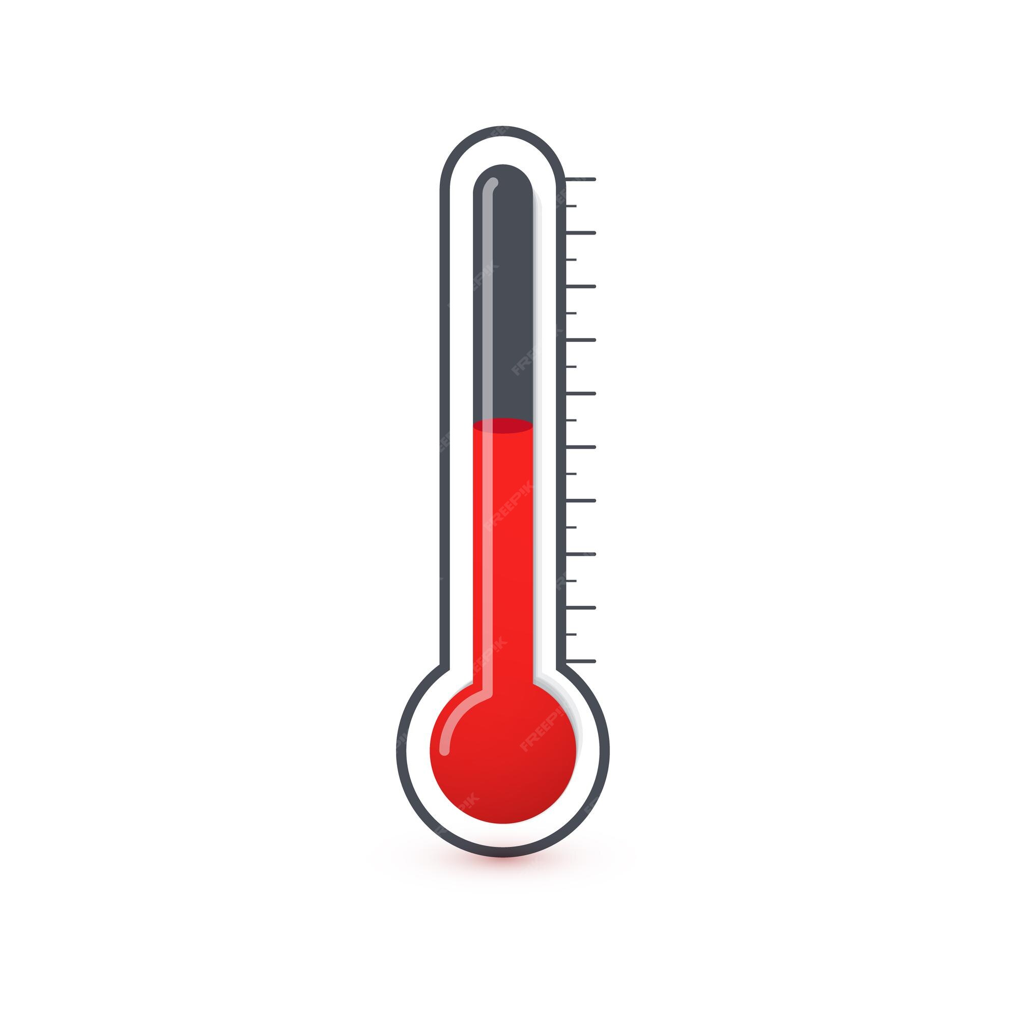 Thermometer For Measuring Air Temperature White Background Stock  Illustration - Download Image Now - iStock