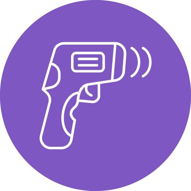Vector thermometer gun icon vector image can be used for pharmacy