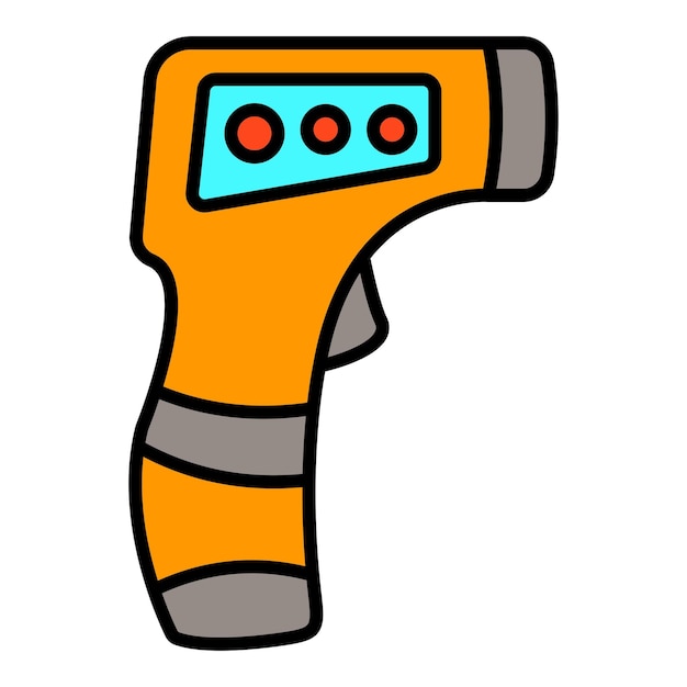 ベクトル thermometer gun icon