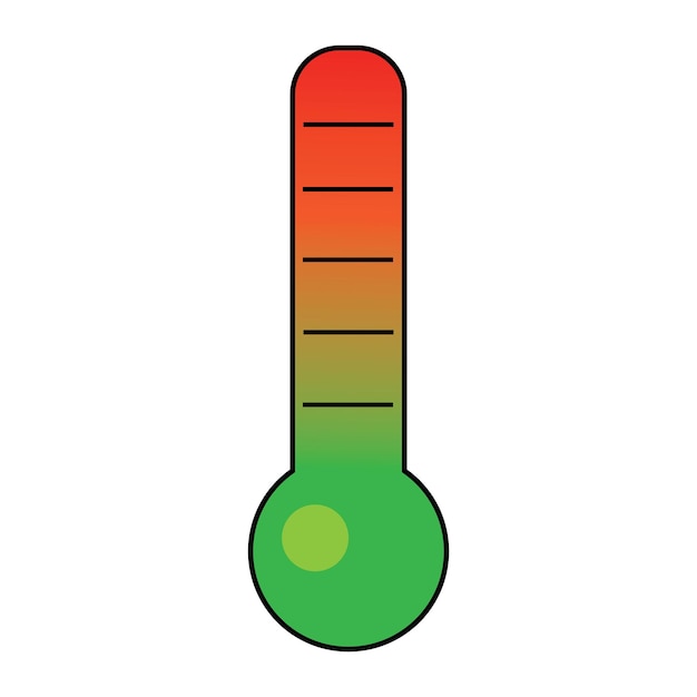 Thermometer icon logo vector design template