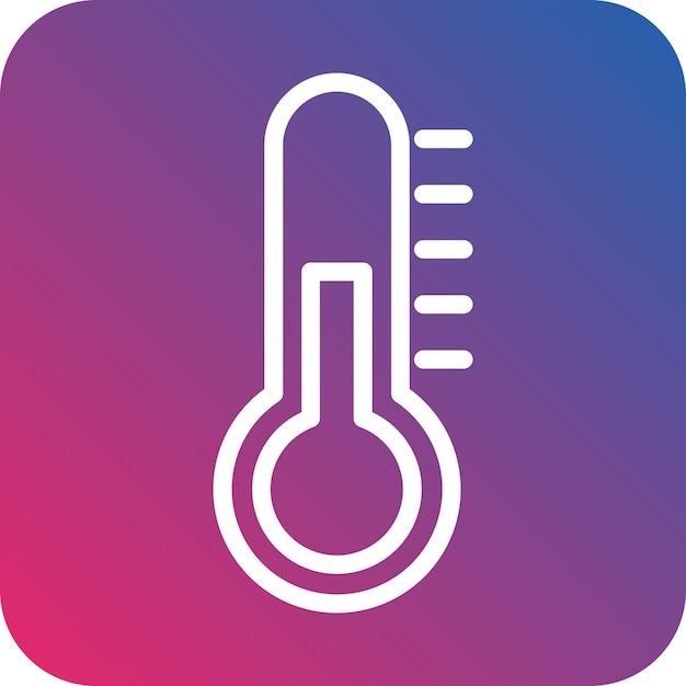 Vector thermometer icon style