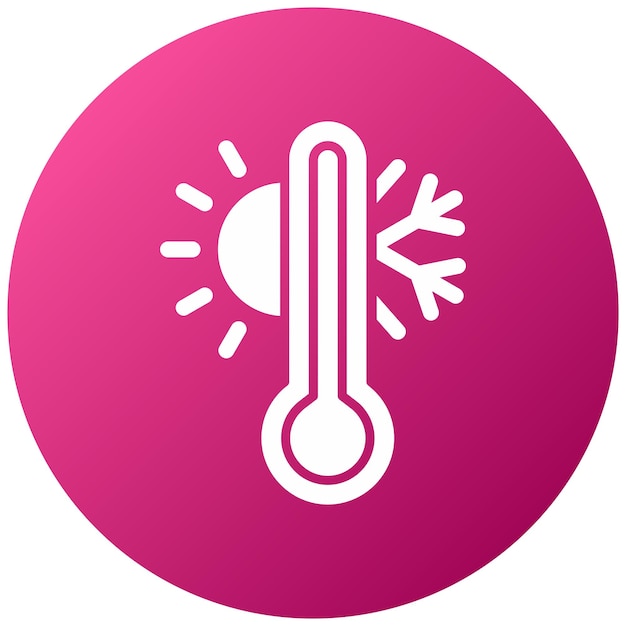 Vector thermometer icon style