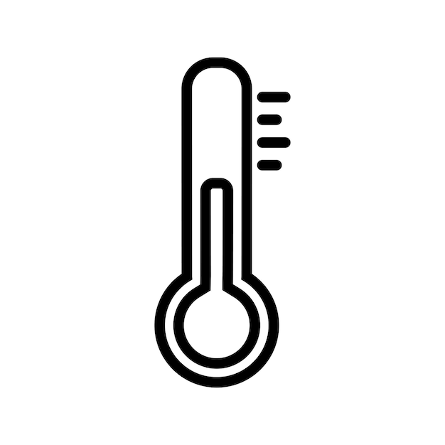 온도계 아이콘 벡터 디자인 서식 파일