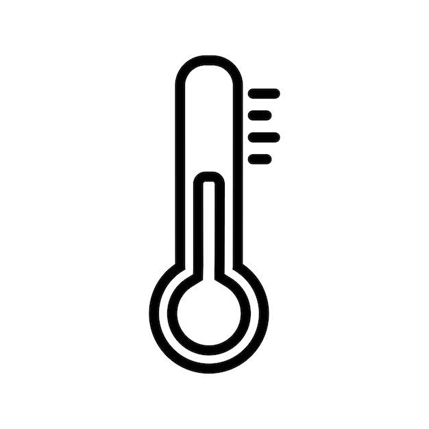 Thermometer Icon Vector Design Template