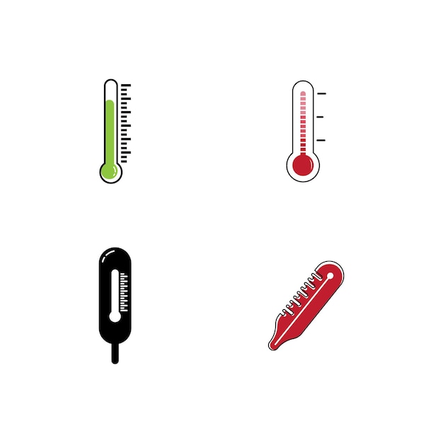 Vector thermometer icon vector design template