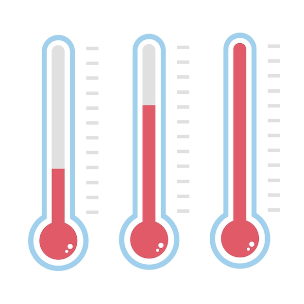 Vector thermometer icon.