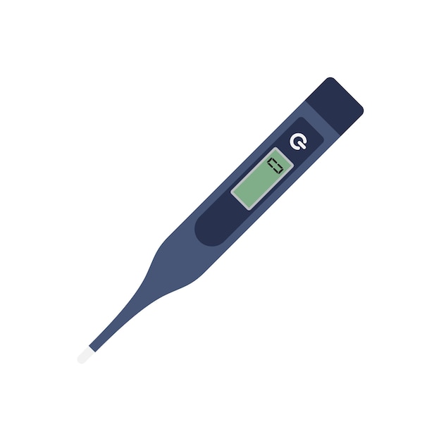 Vector thermometer illustration on transparent background