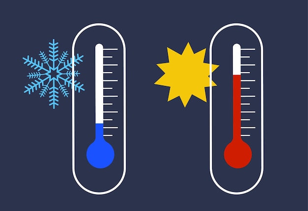 Vector thermometer illustration