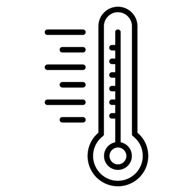 Thermometer Line Illustration