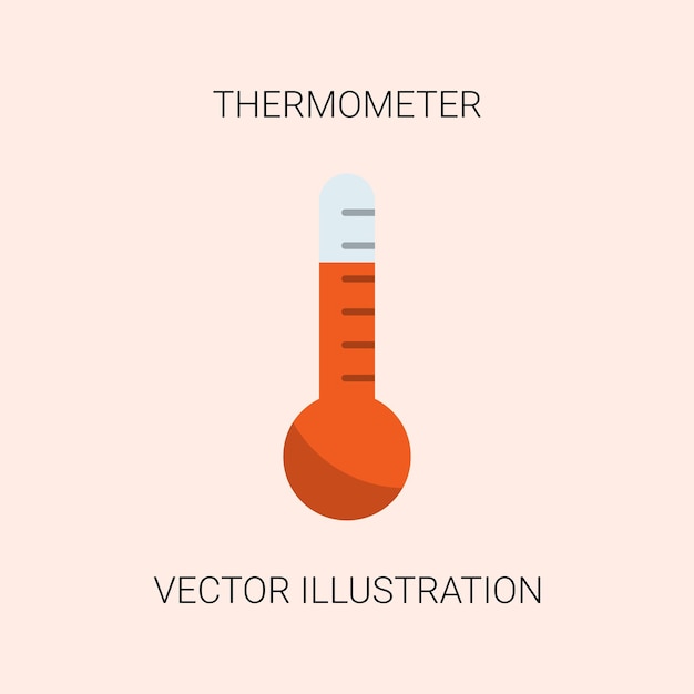 Thermometer vector illustration Design element with summer theme