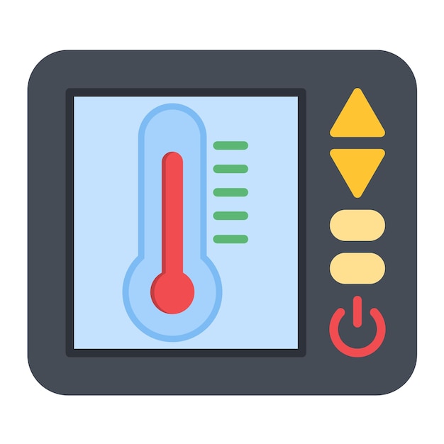 Thermostaat vlakke afbeelding