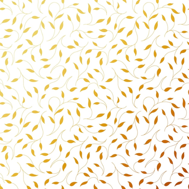 Vector thick golden pattern with floral motif. premium class. vector illustration.
